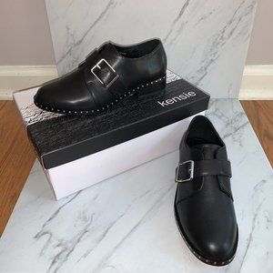 NIB KENZIE Black Leather Ankle Boot